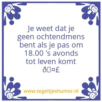 Tegeltje: De waarheid van Iris