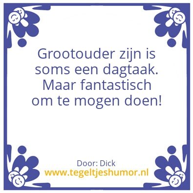 Tegeltje: Groot