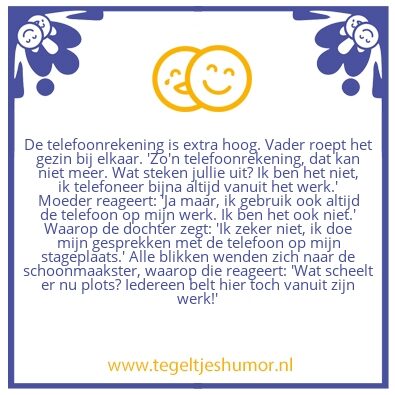Tegeltje: Telefoon