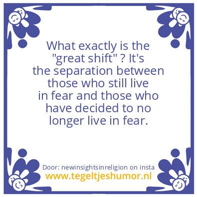 Tegeltje: the “great shift”