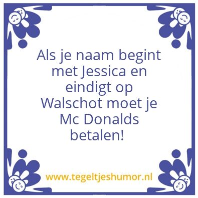 Tegeltje: Mc Donalds