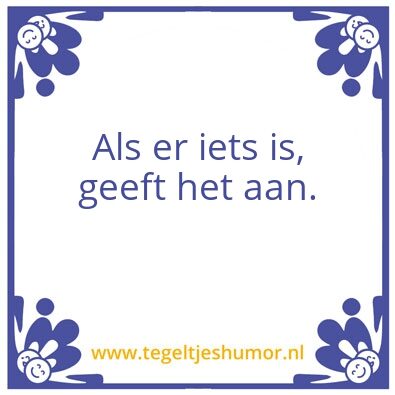 Tegeltje: 1