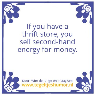 Tegeltje: a thrift store,