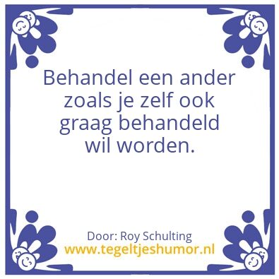 Tegeltje: Roy Schulting