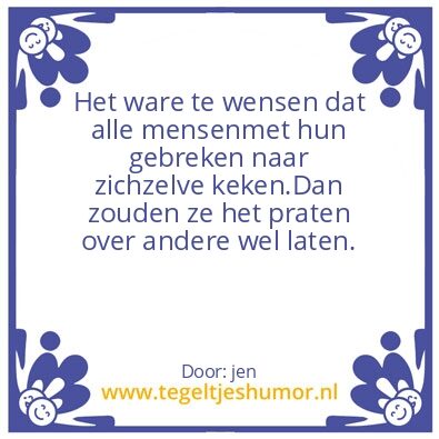 Tegeltje: nadenkertje