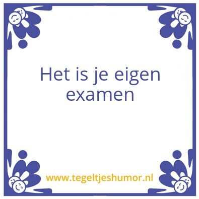 Tegeltje: Tegel