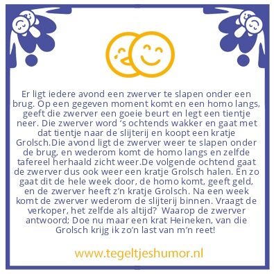 Tegeltje: Zwerver