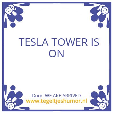 Tegeltje: AL IS WELL