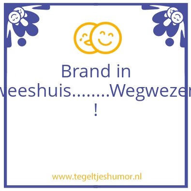 Tegeltje: wees