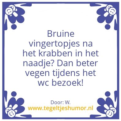 Tegeltje: Poep tegel