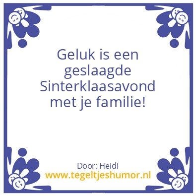 Tegeltje: Geluk