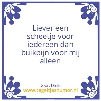 Tegeltje: Buikpijn