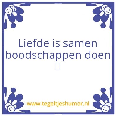 Tegeltje: Liefde