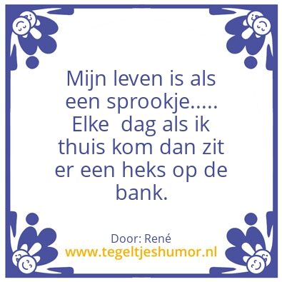 Tegeltje: Sprookje