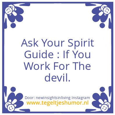 Tegeltje: Ask Your Spirit Guide :