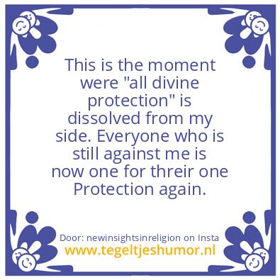 Tegeltje: You Have To Deserve Protection