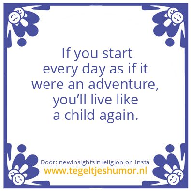 Tegeltje: Life is fun again