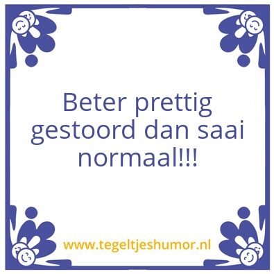 Tegeltje: Normaal