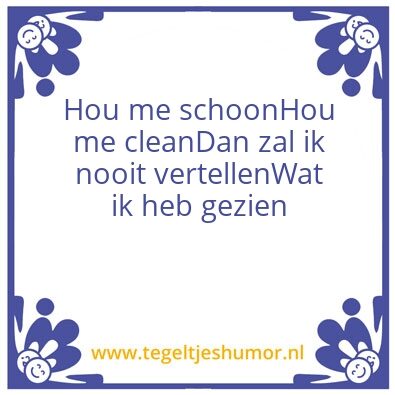Tegeltje: Wc