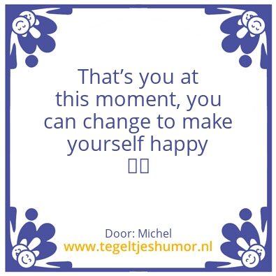Tegeltje: Happy