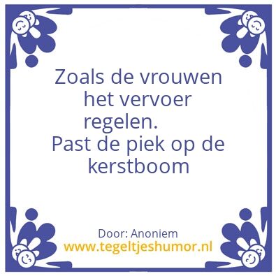 Tegeltje: Kerst perikelen