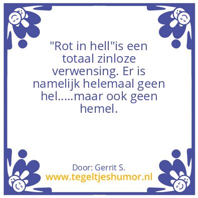 Tegeltje: Ik ben Gerrit.