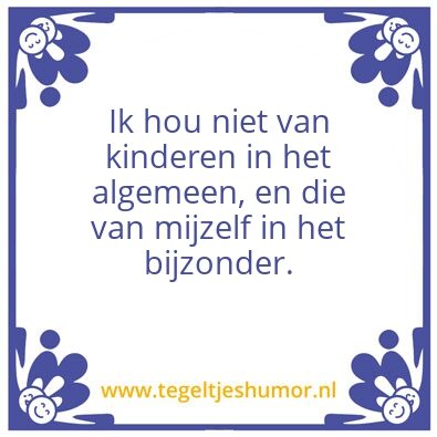 Tegeltje: Kinderen