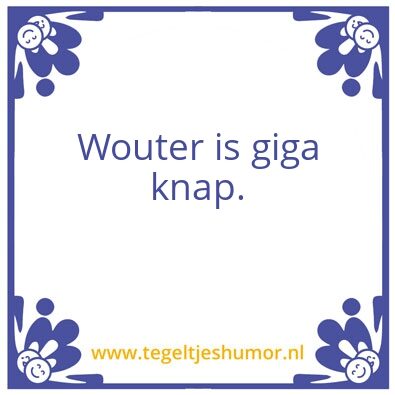 Tegeltje: Middelste zoon