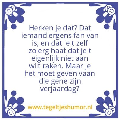 Tegeltje: herkenning?