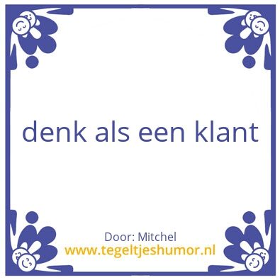 Tegeltje: gastvrijheid