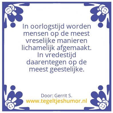 Tegeltje: Ik ben Gerrit.