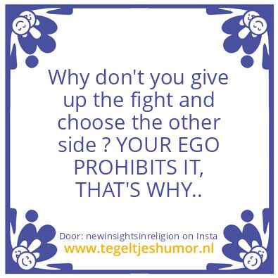 Tegeltje: EGO