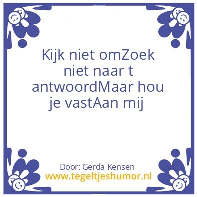 Tegeltje: Kijk