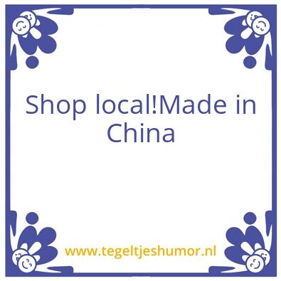Tegeltje: Shop