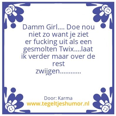 Tegeltje: Karma