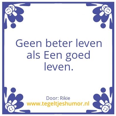 Tegeltje: Beter