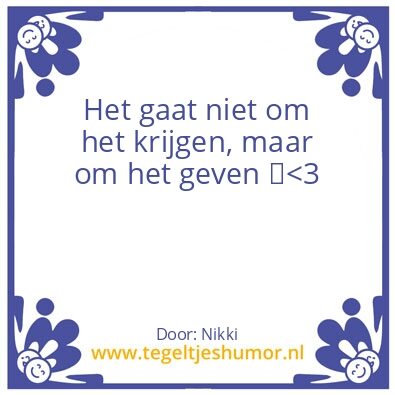 Tegeltje: .