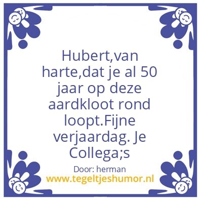 Tegeltje: 50 Jaar