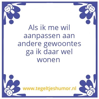 Tegeltje: Aanpassen