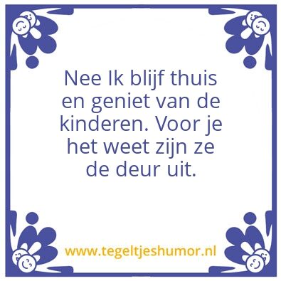 Tegeltje: Tijd vliegt