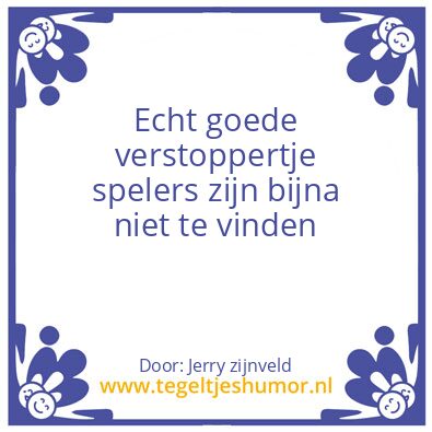 Tegeltje: verstoppertje