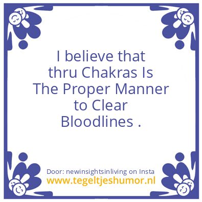 Tegeltje: Clearing Bloodlines