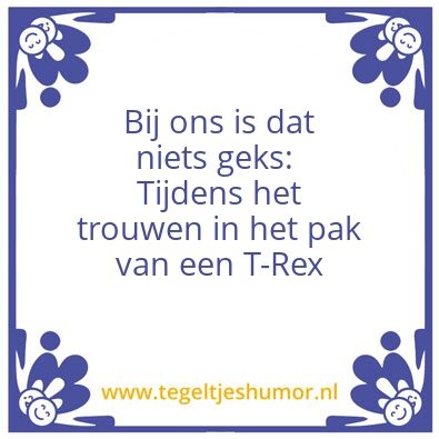 Tegeltje: Trex