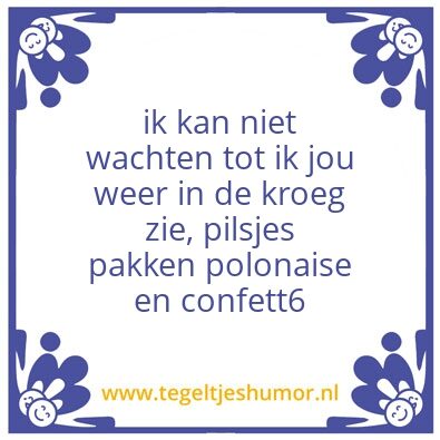 Tegeltje: Zanger kafke