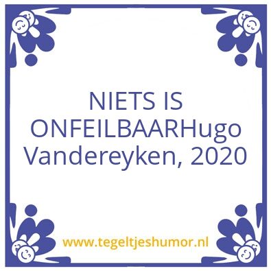 Tegeltje: –