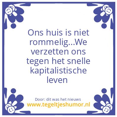 Tegeltje: dit was het nieuws