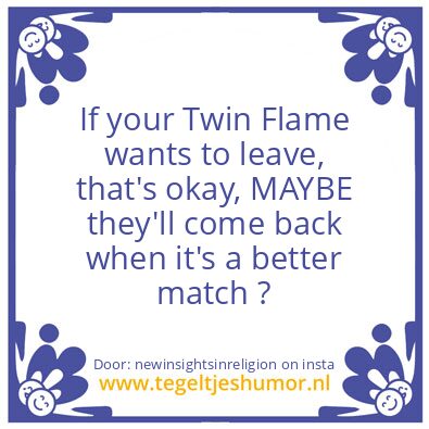 Tegeltje: Twin Flame