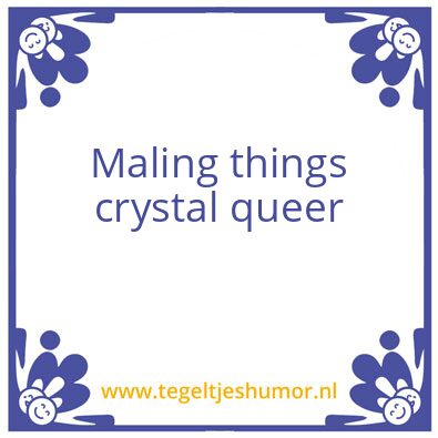 Tegeltje: Queer