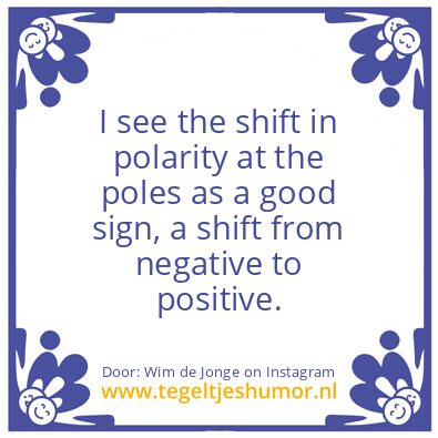 Tegeltje: shift in polarity at the poles
