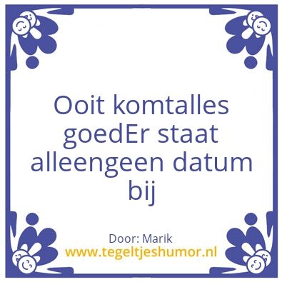 Tegeltje: Marik